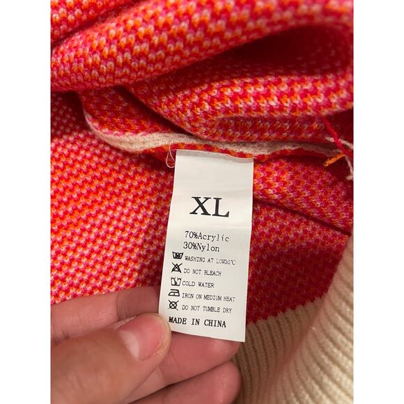 Women's Pink Lipstick Sweater - Picture 2 of 3